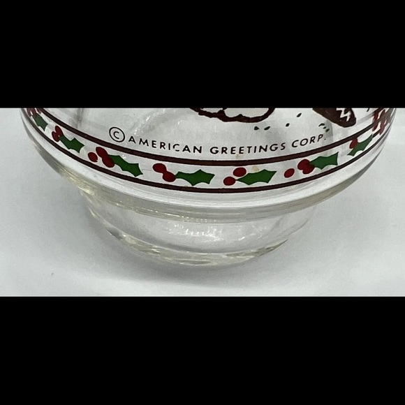 3- 16 Oz Vintage Holly Hobbie Christmas Coca Cola Glasses - Picture 3 of 4